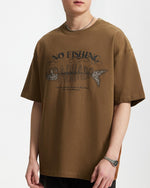 フィッシュボーンプリントの半袖