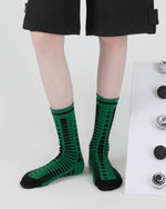 コントラストカラーの滑り止めソックス