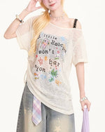 귀여운 레터 반팔