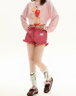 レトロな個性的なカジュアルショートパンツ