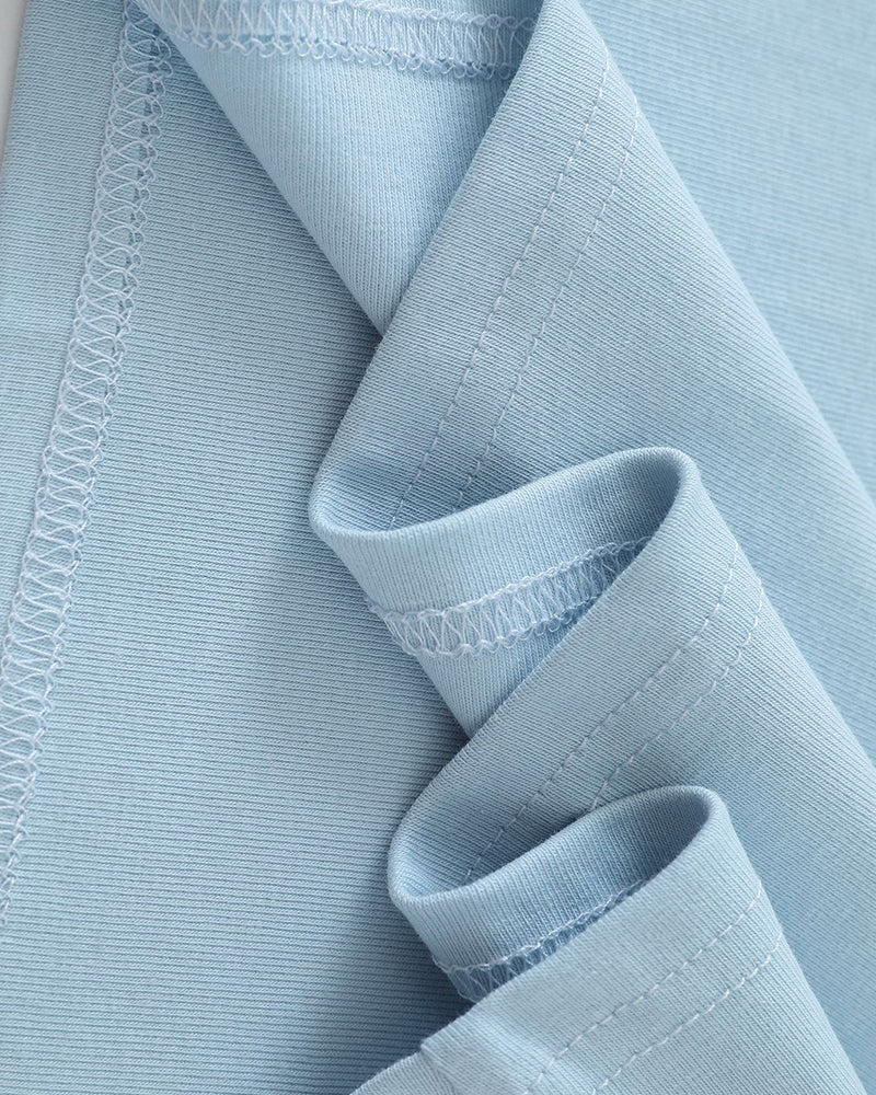 Loose and simple short sleeves