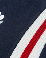 Embroidered contrasting casual baseball jacket