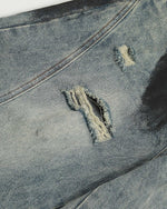 Paint-splatter wash jeans
