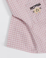 Cute Plaid Short-Sleeve Shirt