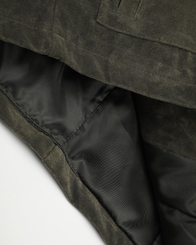 Stand-collar zip-up jacket