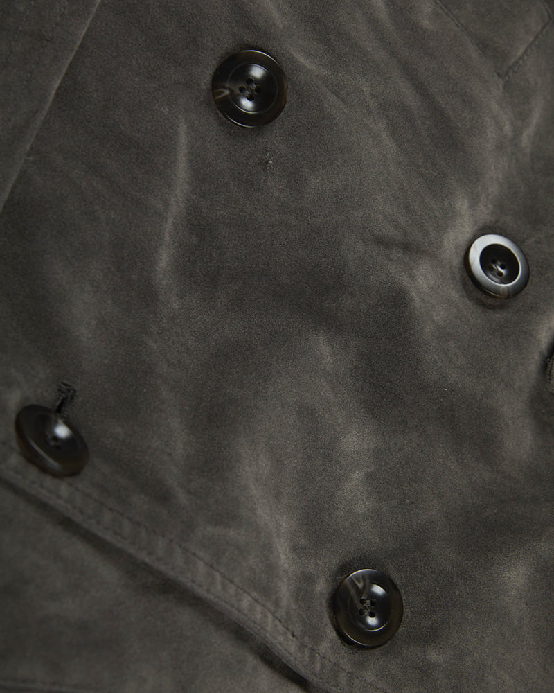 Double-breasted trench coat