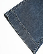 Washed straight-leg trousers