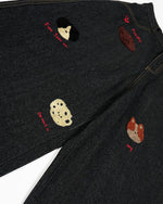 レトロシンプルデニムショートパンツ