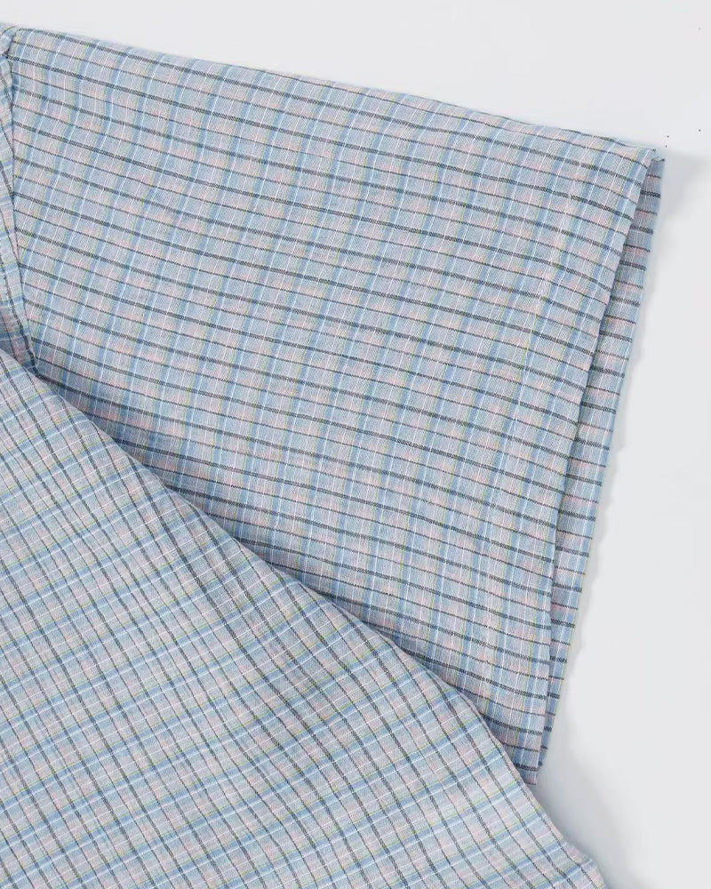 Lace-Paneled Short-Sleeve Shirt