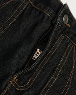 Embroidered loose-fit jeans
