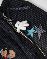 재미있는 스트라이프 캐주얼 바지