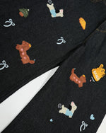 재미있는 패턴의 데님 팬츠