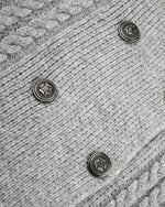 Double-breasted knit jacket
