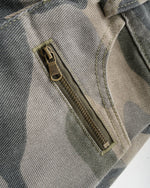 Camouflage wide-leg pants