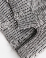 ヴィンテージフード付きカーディガンセーター