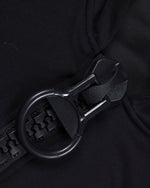 Hooded jacket with large zipper