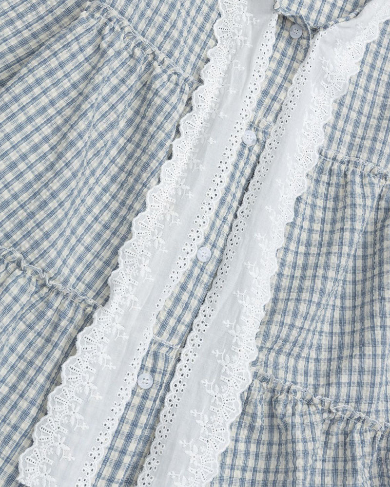 Simple loose long-sleeved shirt
