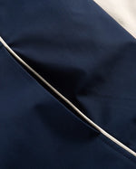 레트로 컬러블록 스탠드 칼라 재킷