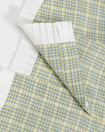 Plaid Lace Short-Sleeve Shirt