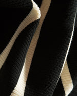 スタンドカラーハーフジップセーター