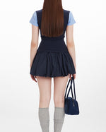 Fake two-piece short sleeves