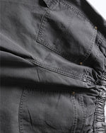 워시드 데님 크롭 팬츠