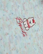 継ぎ合わせたフェイクツーピースラペルスウェットシャツ