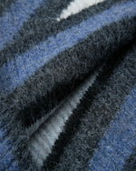 コントラストストライプのプルオーバーセーター