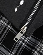 チェック柄のイレギュラースカート