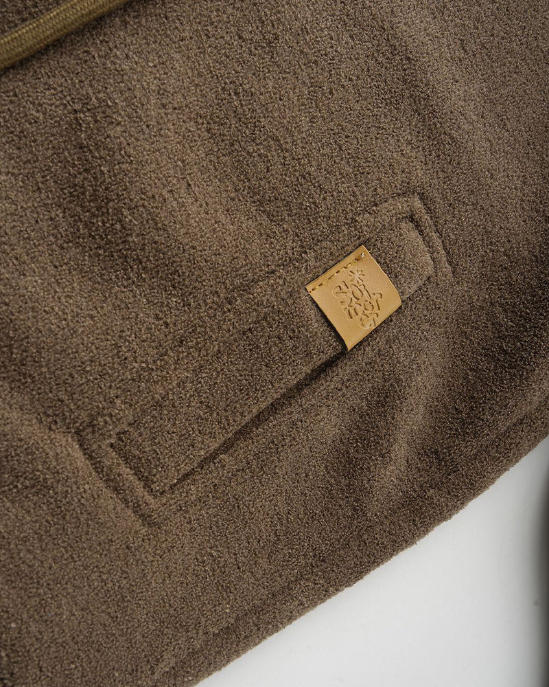 Hooded sweatshirt jacket