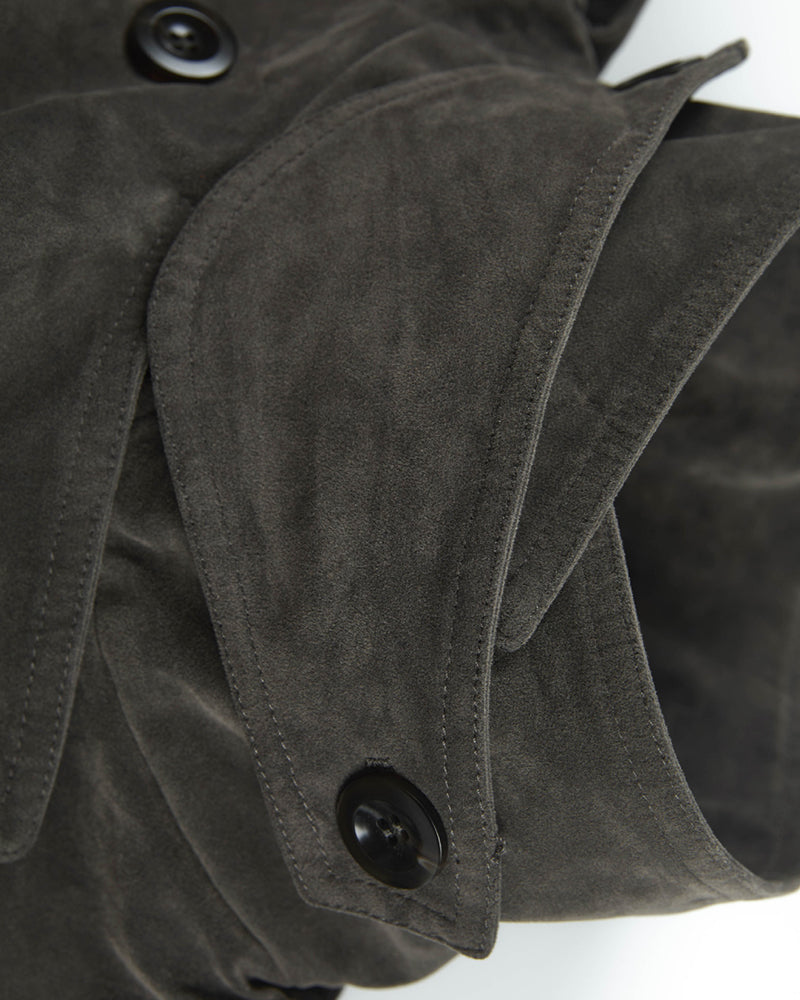 Double-breasted trench coat