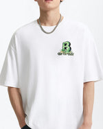 Letter B loose short sleeves