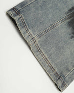 Paint-splatter wash jeans