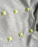 Double-breasted hooded sweatshirt