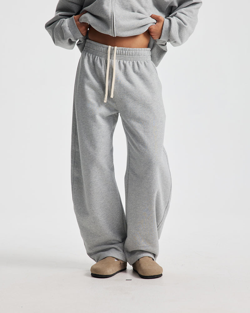 430g Fleece-Lined Loose Sweatpants