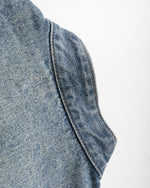 Double-breasted denim jacket