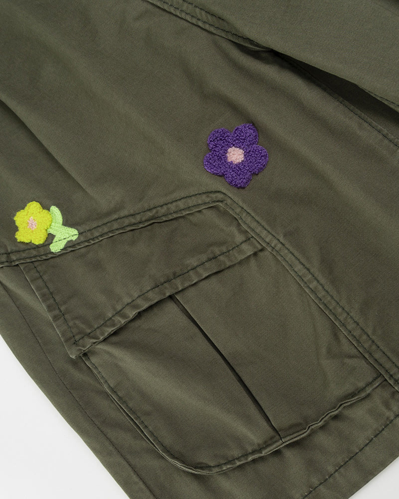 Retro simple cargo shorts