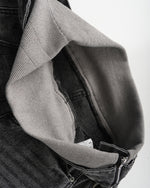 Dual-waistband panelled jeans