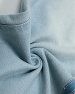 チェックパネルデニムパンツ