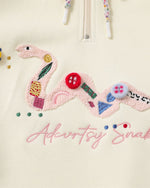 버튼 스탠드 칼라 스웨트셔츠