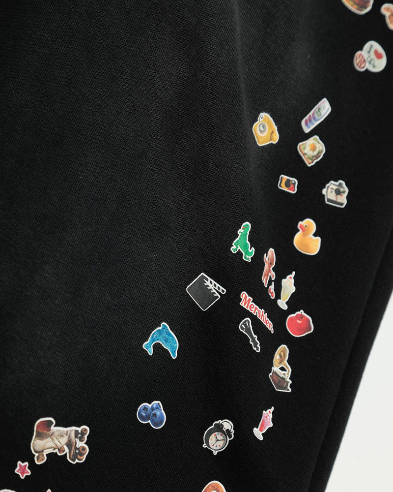 Sticker casual shorts