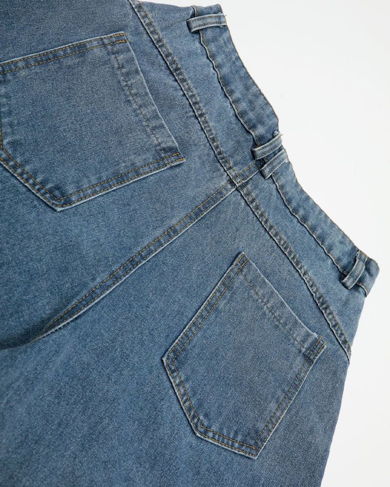 Loose Fit Cropped Shorts