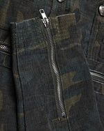 Double-breasted stand-collar jacket