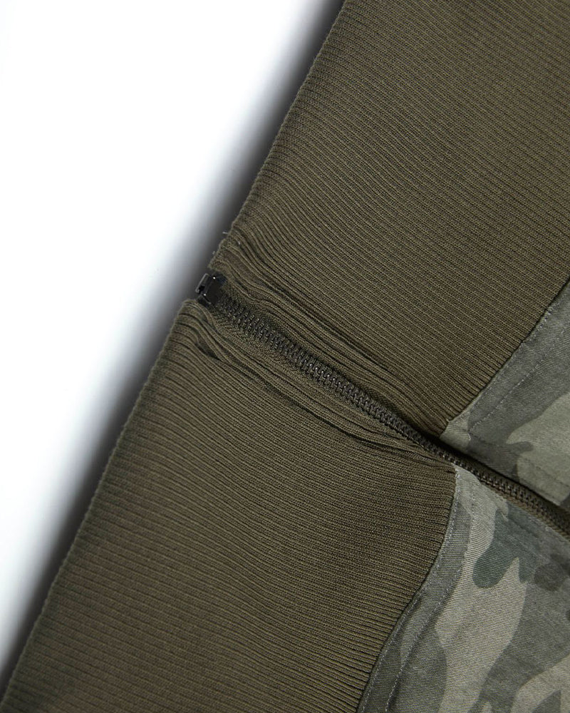 Camouflage zip-up jacket