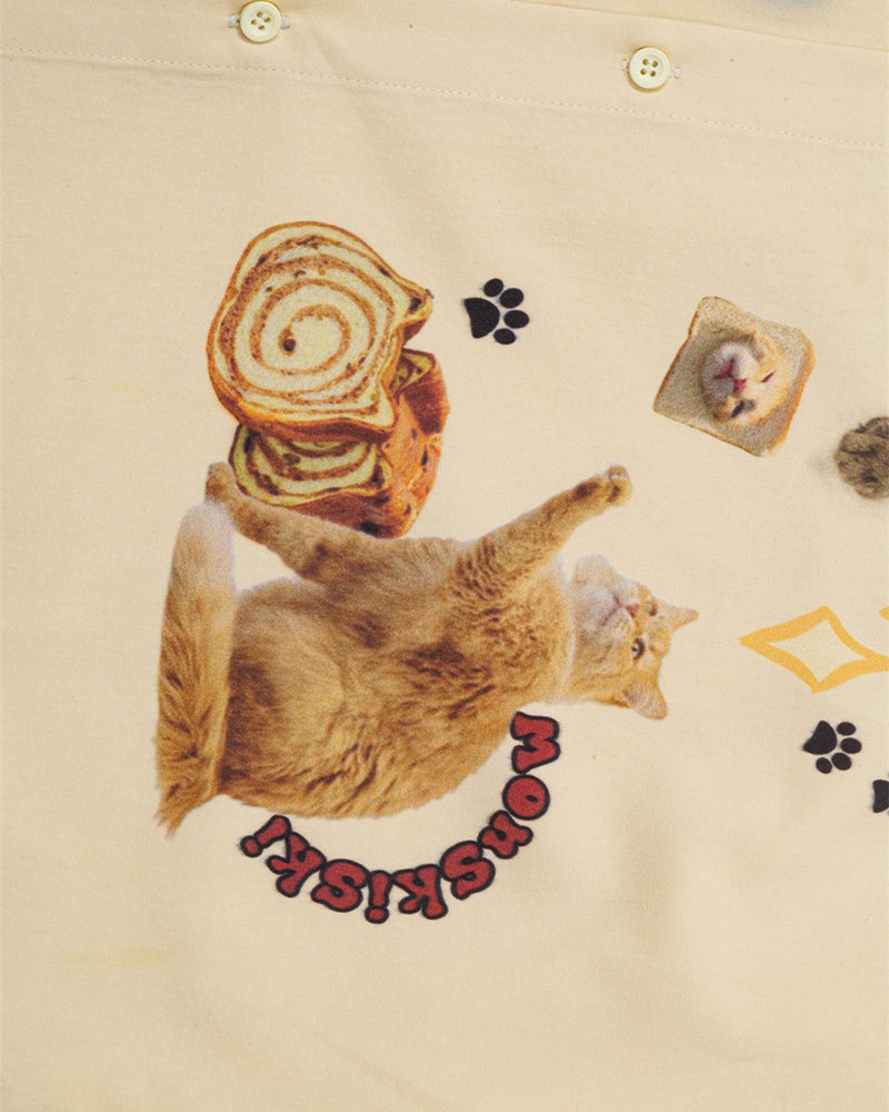 Cute cat short sleeve shirt
