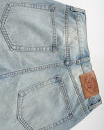 Distressed versatile jeans