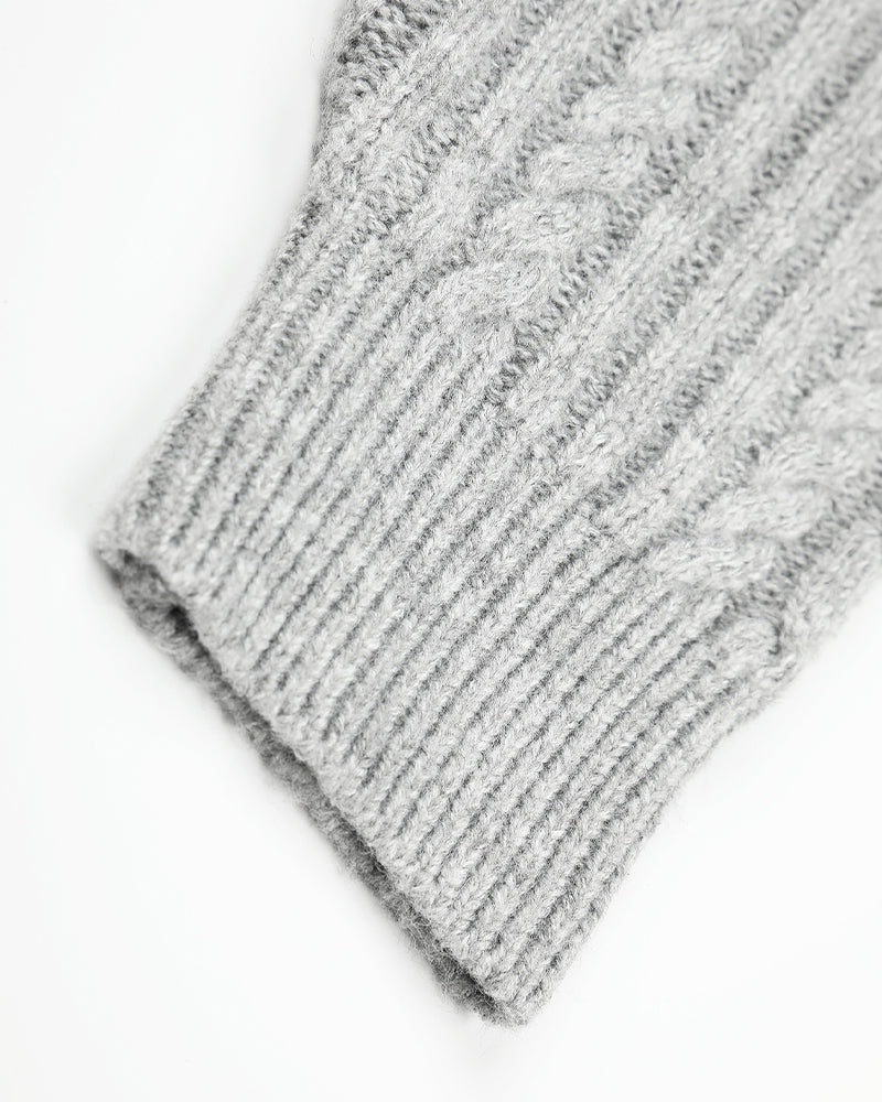 Double-breasted knit jacket