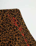 레오파드 프린트 캐주얼 바지