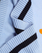 재미있는 패턴 풀오버 스웨터