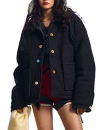 カラフルなボタンダウンコットンジャケット